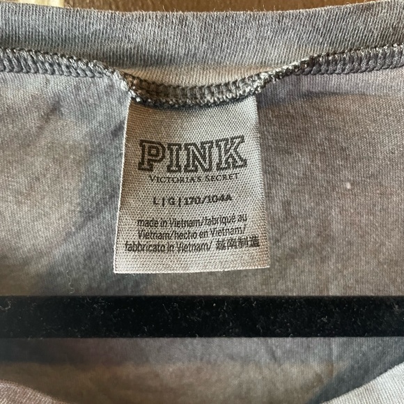 Victoria’s Secret Pink Gray Tshirt - Picture 2 of 3